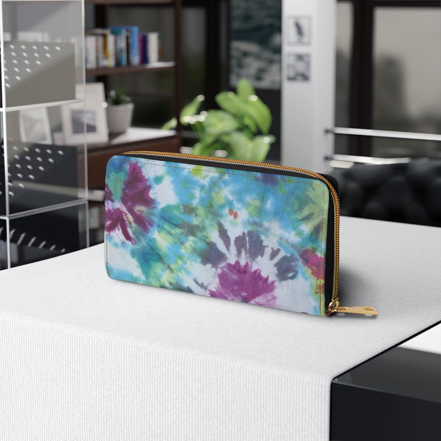 Tye dye print Zipper Wallet