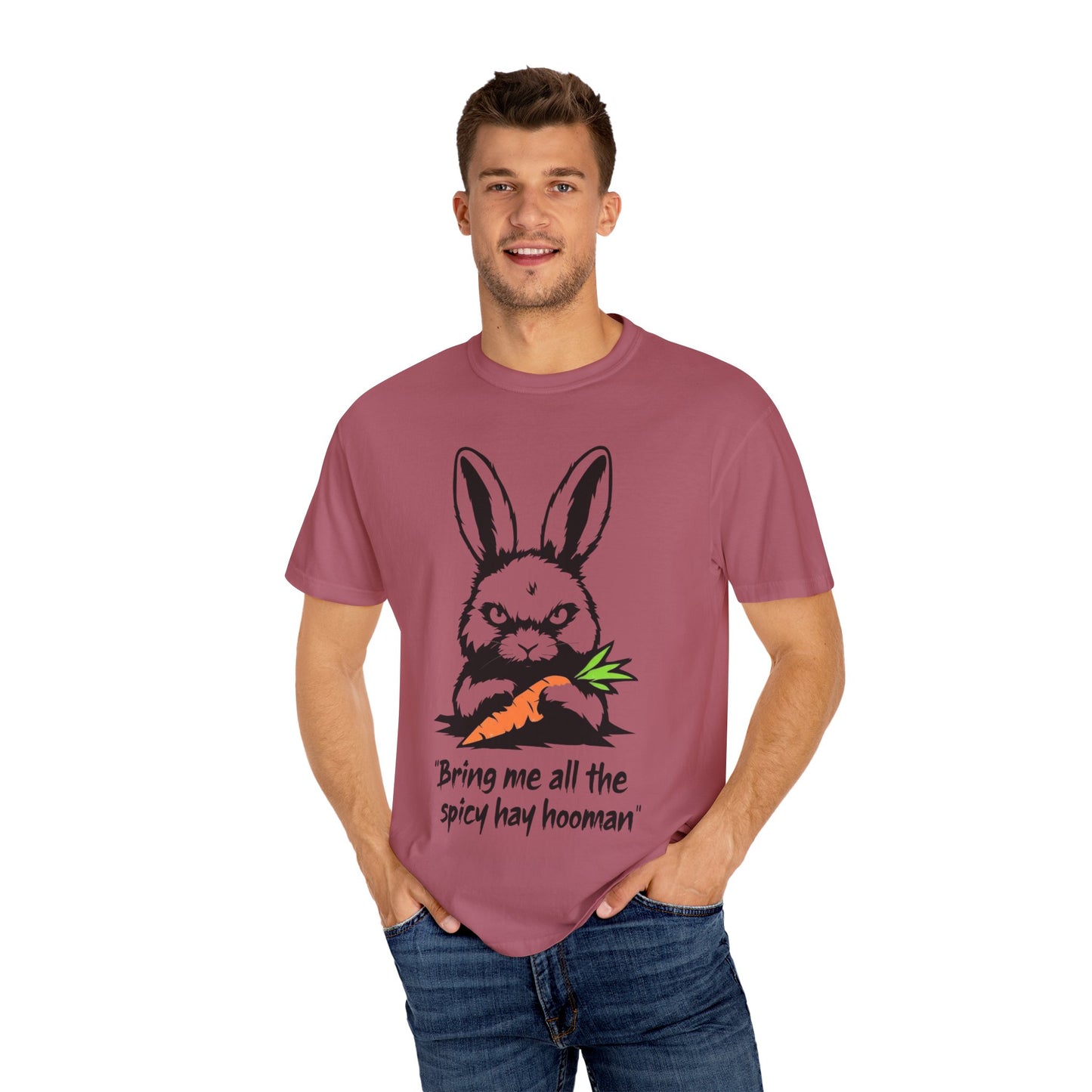 Funny Bunny Unisex T-shirt, Evil Rabbit Tee, Bunny Lover Gift, Rabbit Graphic Shirt, Animal Theme Top