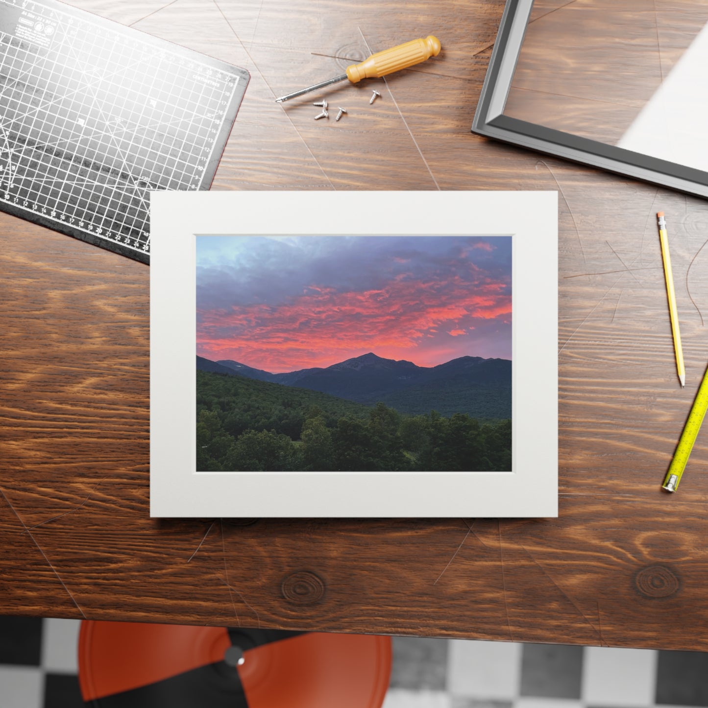 Sunset White mountains NH