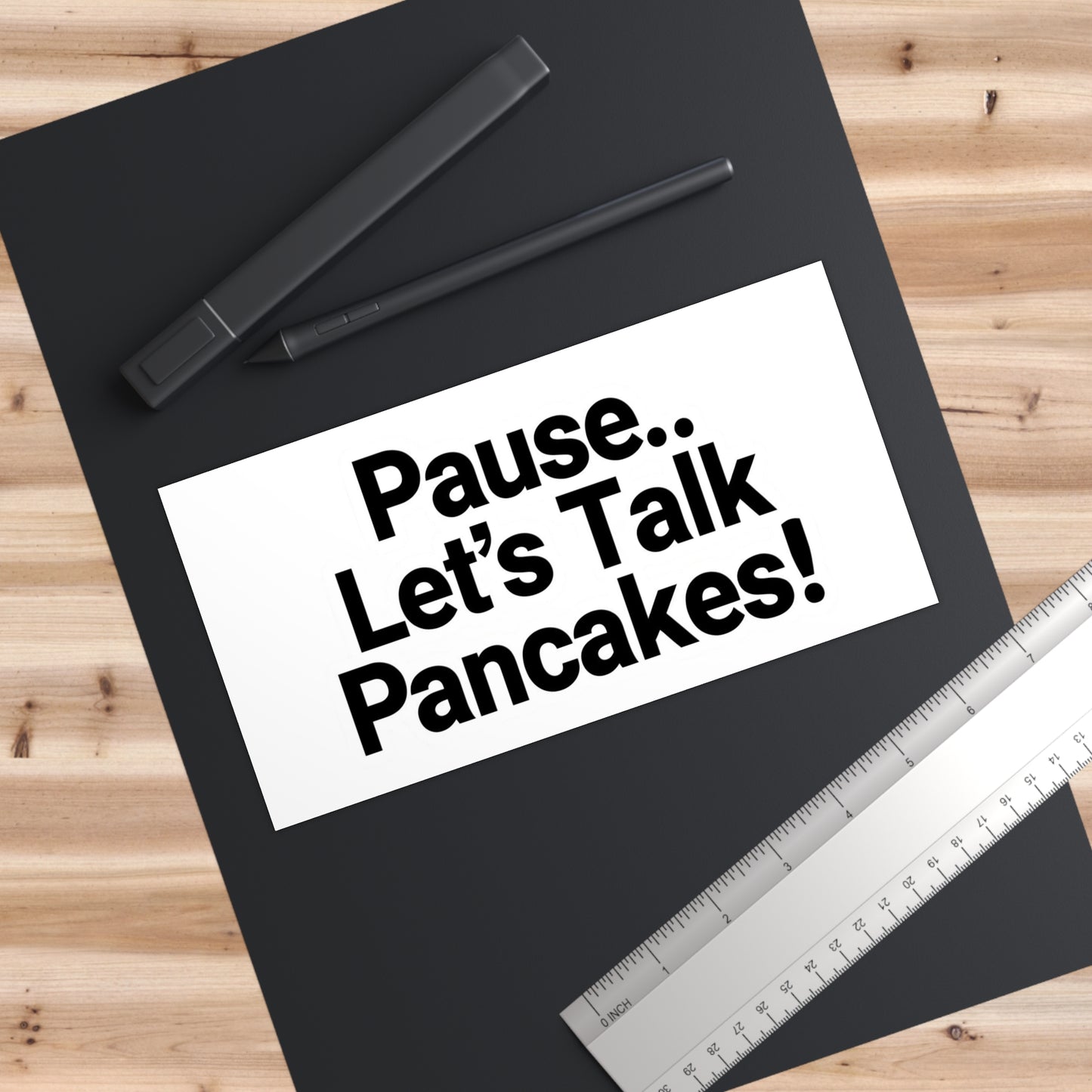 Fun Pancake Bumper Stickers, Car Decor, Kitchen Humor, Breakfast Lovers Gift, Funny Quote Stickers, Unique Car Accessories