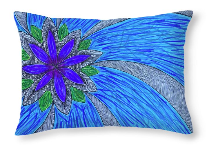 Shining Flower - Throw Pillow
