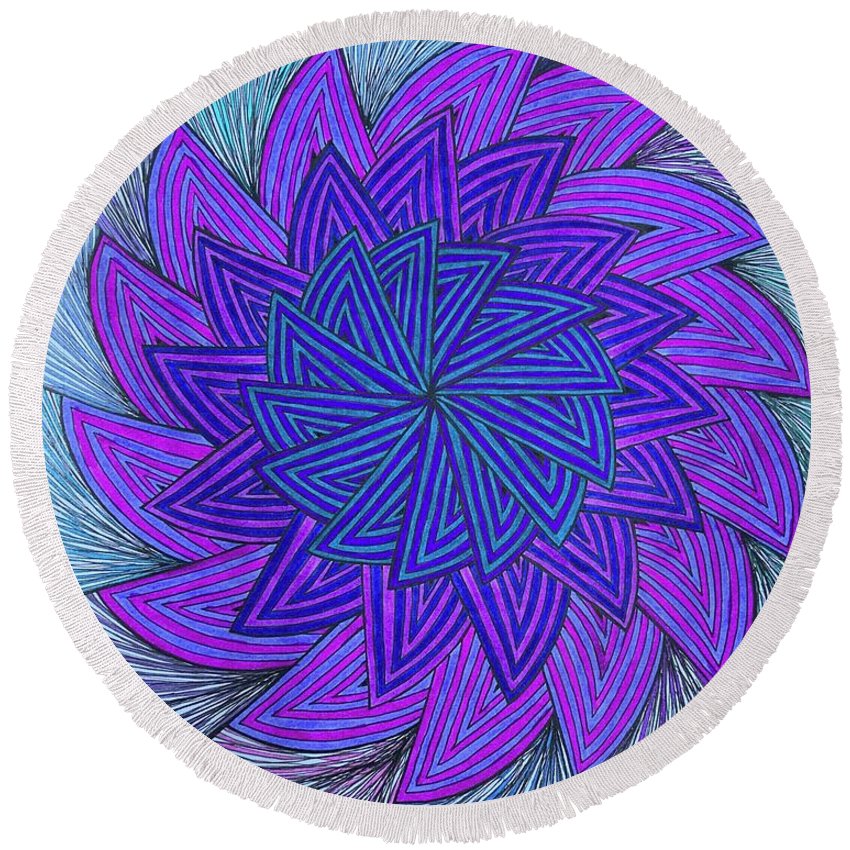 Spinning - Round Beach Towel