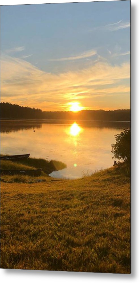 Sunrise On The Water - Metal Print