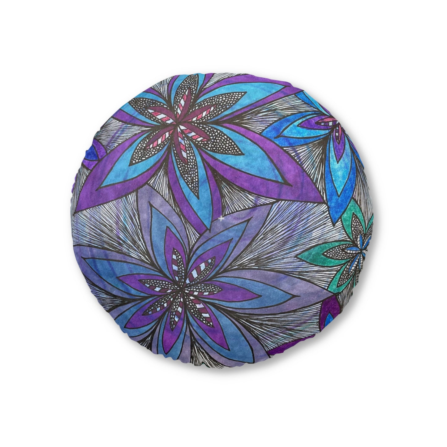 Tufted Floor Pillow, Round