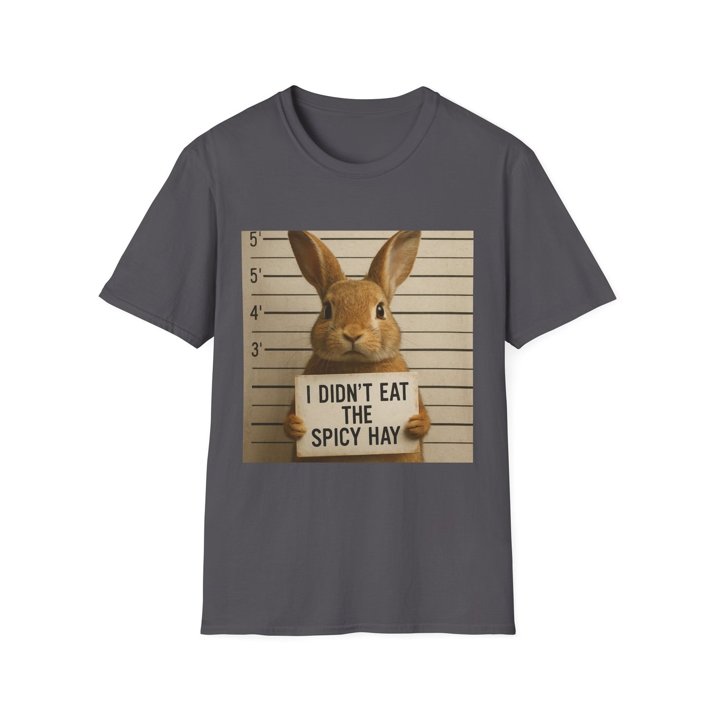 Funny Bunny Graphic Tee, Rabbit Lover Shirt, Cute Unisex Softstyle T-Shirt, Easter Gift for Him or Her, Animal Print Tee, Funny Bunny Rabbit