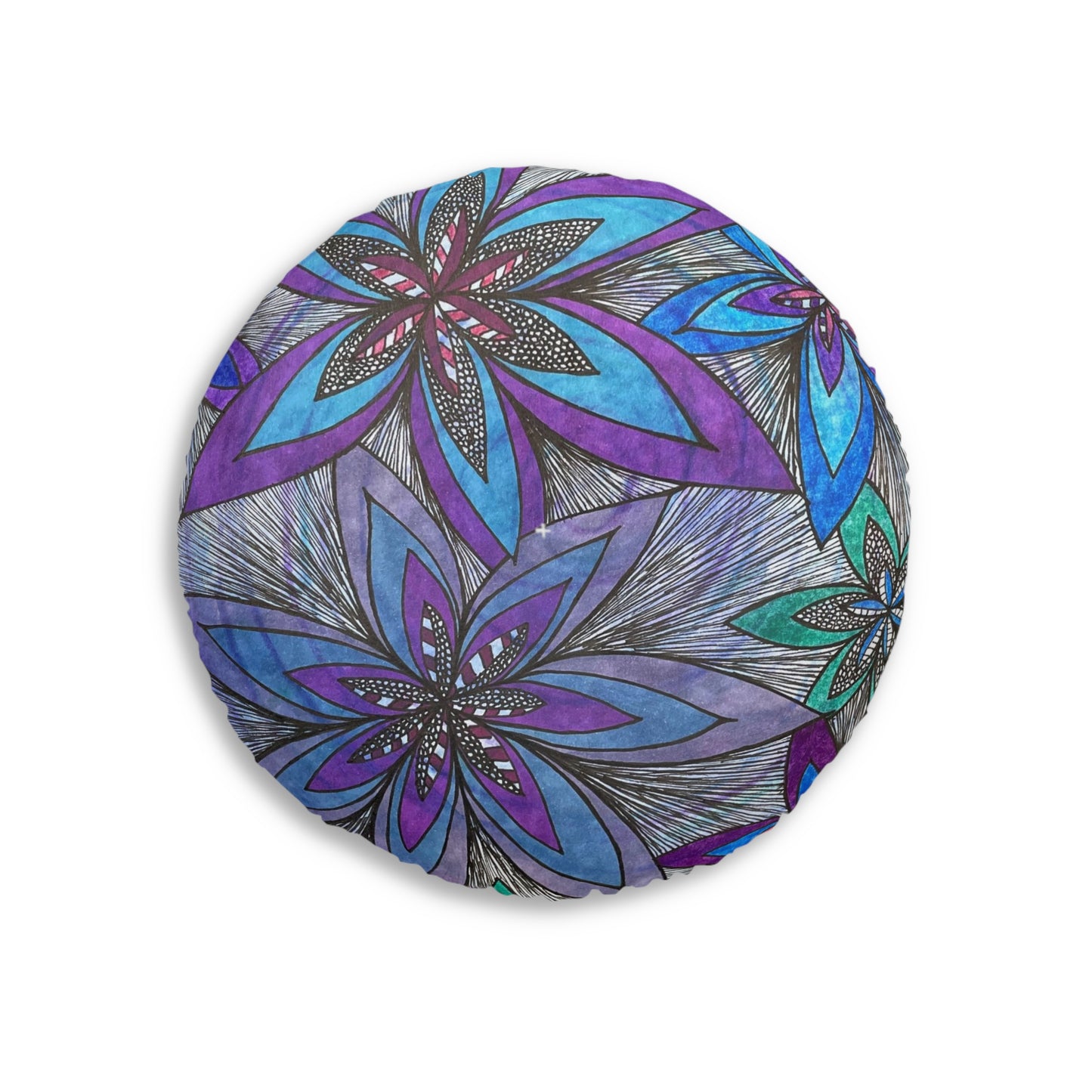 Tufted Floor Pillow, Round