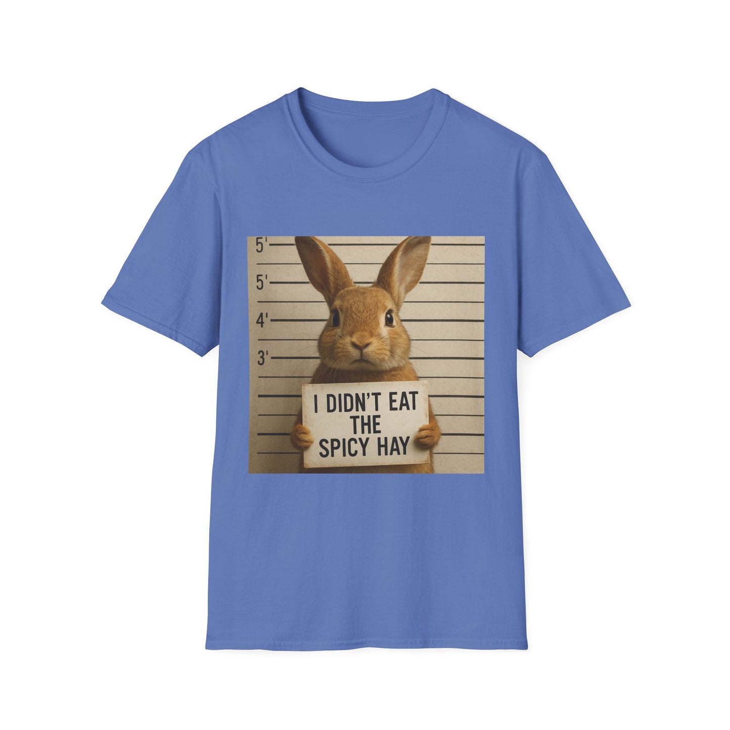 Funny Bunny Graphic Tee, Rabbit Lover Shirt, Cute Unisex Softstyle T-Shirt, Easter Gift for Him or Her, Animal Print Tee, Funny Bunny Rabbit