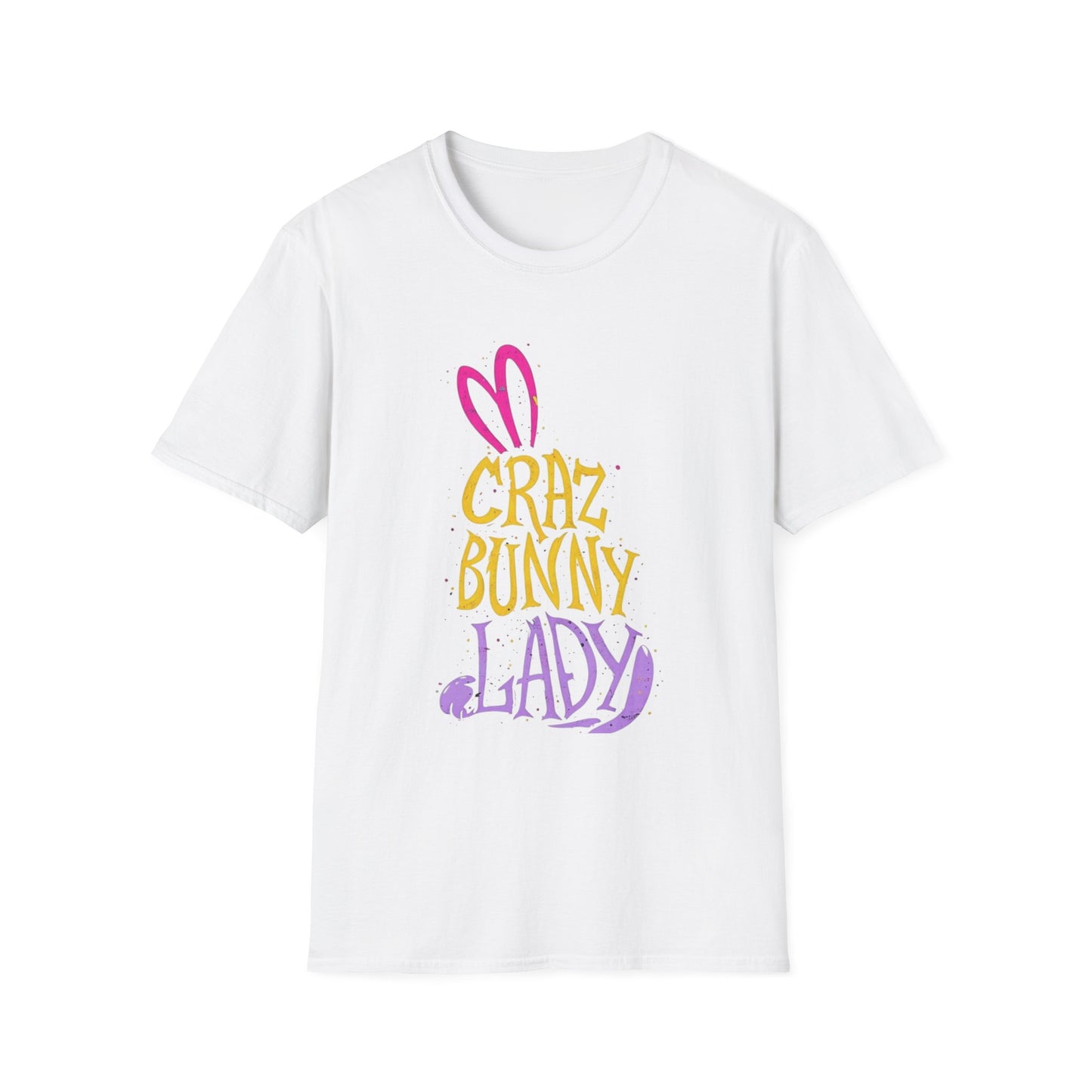 Crazy Bunny Lady T-Shirt, Funny Quote Bunny Lover Tee, Rabbit Graphic Top, Animal Obsessed Gift, Cute Bunny Shirt