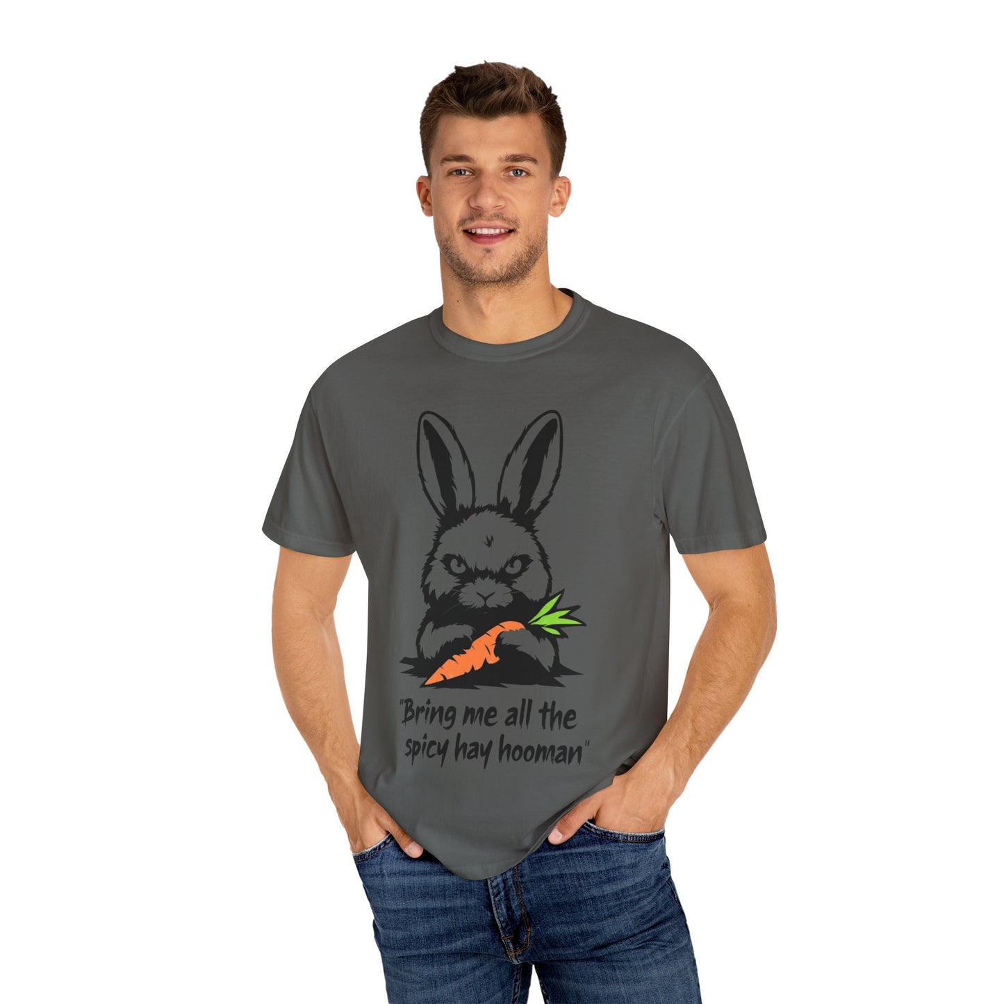 Funny Bunny Unisex T-shirt, Evil Rabbit Tee, Bunny Lover Gift, Rabbit Graphic Shirt, Animal Theme Top