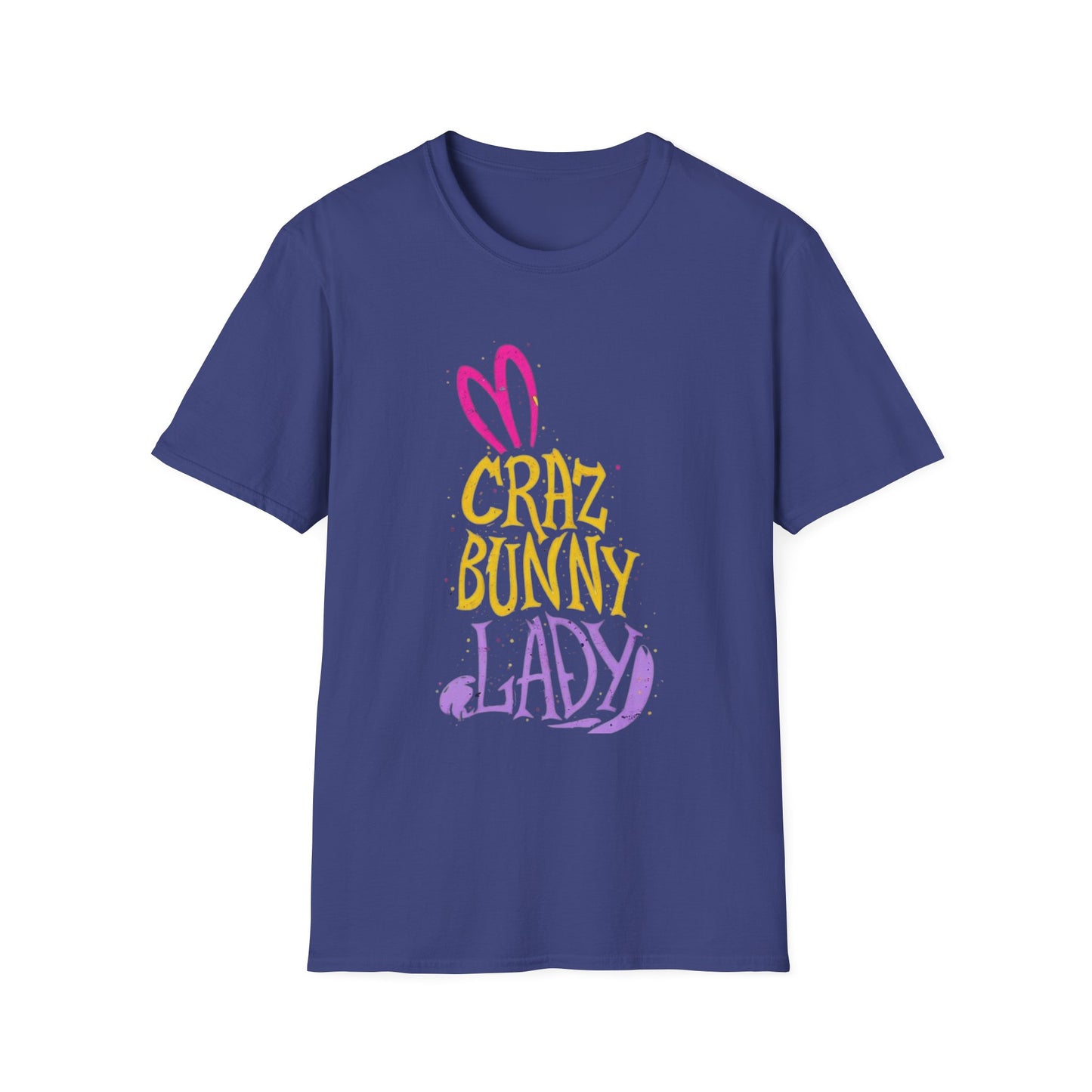 Crazy Bunny Lady T-Shirt, Funny Quote Bunny Lover Tee, Rabbit Graphic Top, Animal Obsessed Gift, Cute Bunny Shirt
