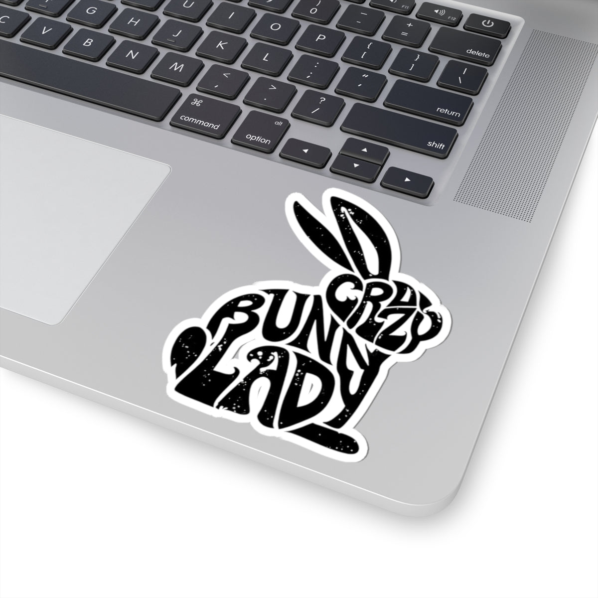 Crazy Bunny Lady Sticker, Bunny Lover Gift, Easter Bunny Sticker, Cute Rabbit Sticker, Animal Lover Sticker, Kawaii Sticker