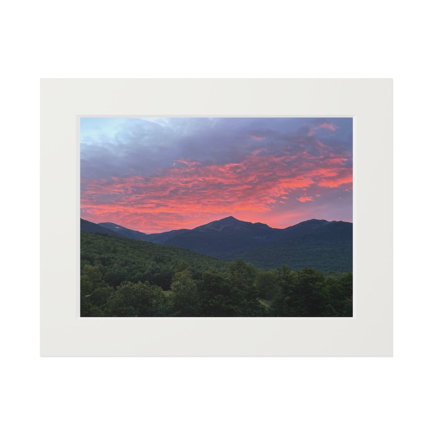 Sunset White mountains NH