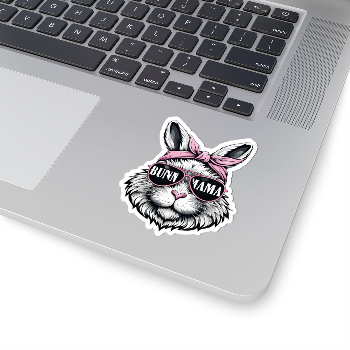 Trendy Bunn Mama Kiss-Cut Stickers, Cute Bunny Decor, Laptop Sticker, Gift for Bunny Lovers, Fun Home Decor, Easter Gift