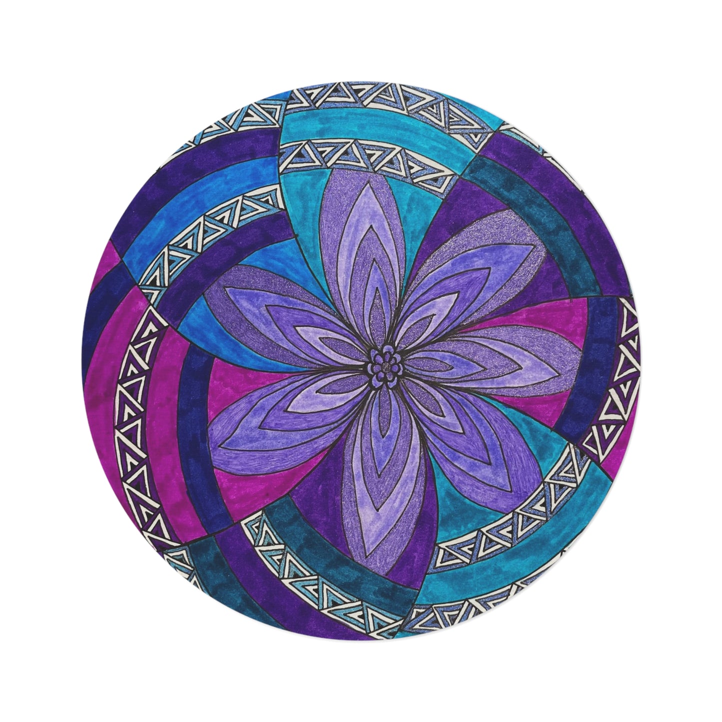 Flower Round Rug