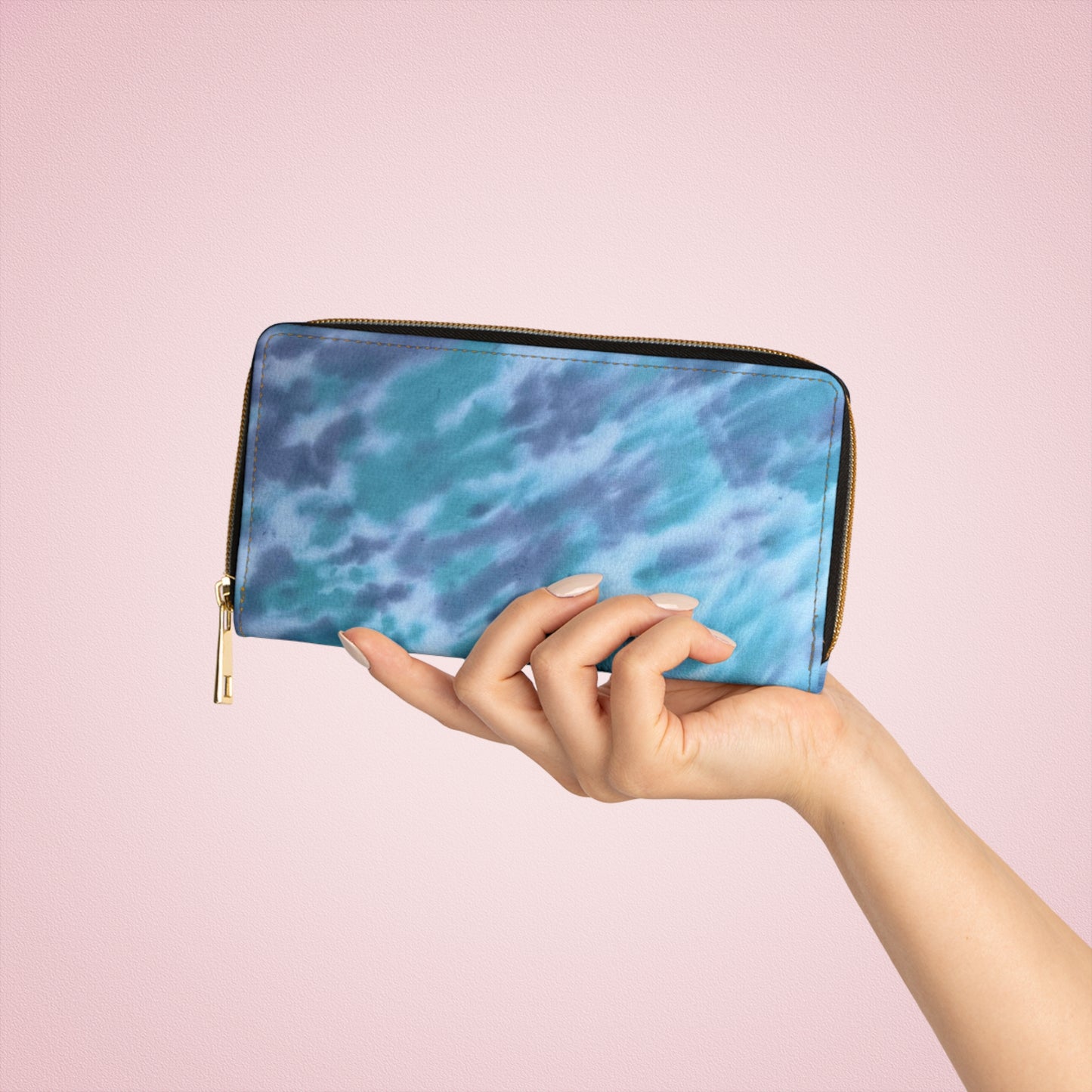 Tye dye print Zipper Wallet