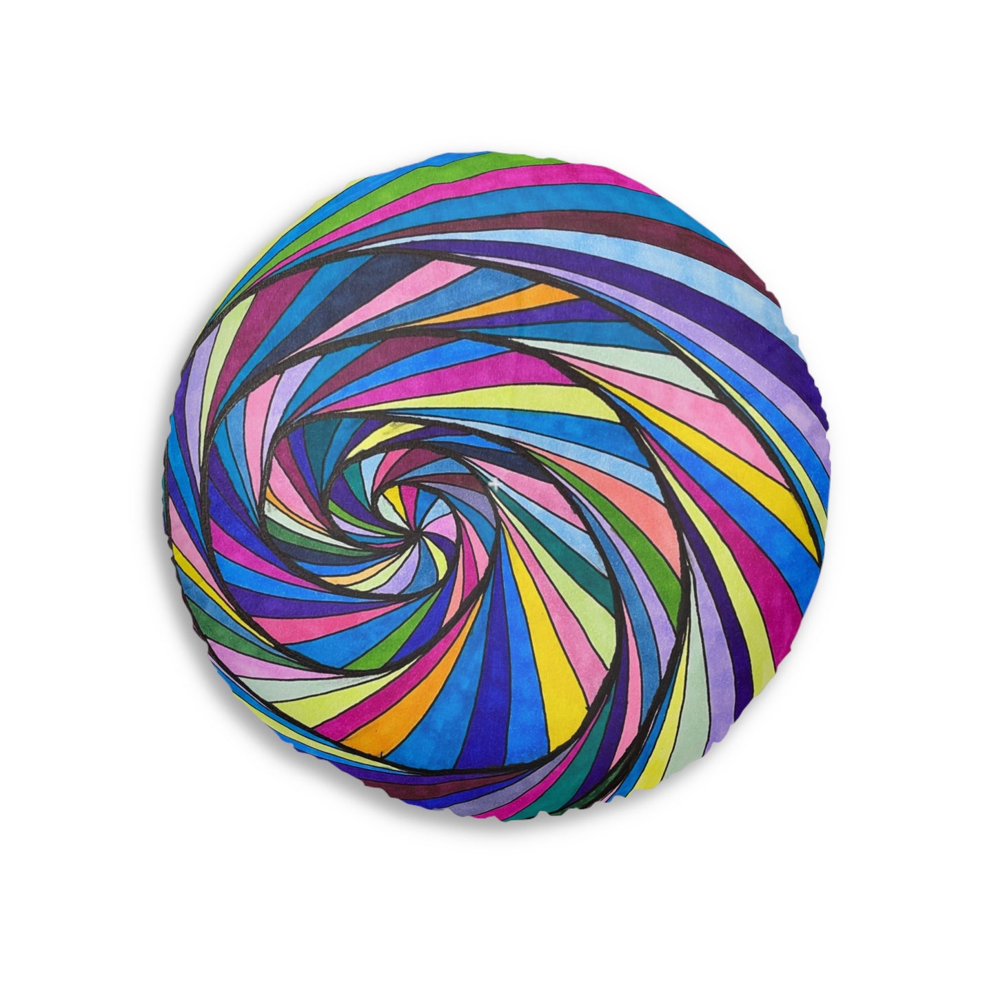 Tufted Floor Pillow, Round