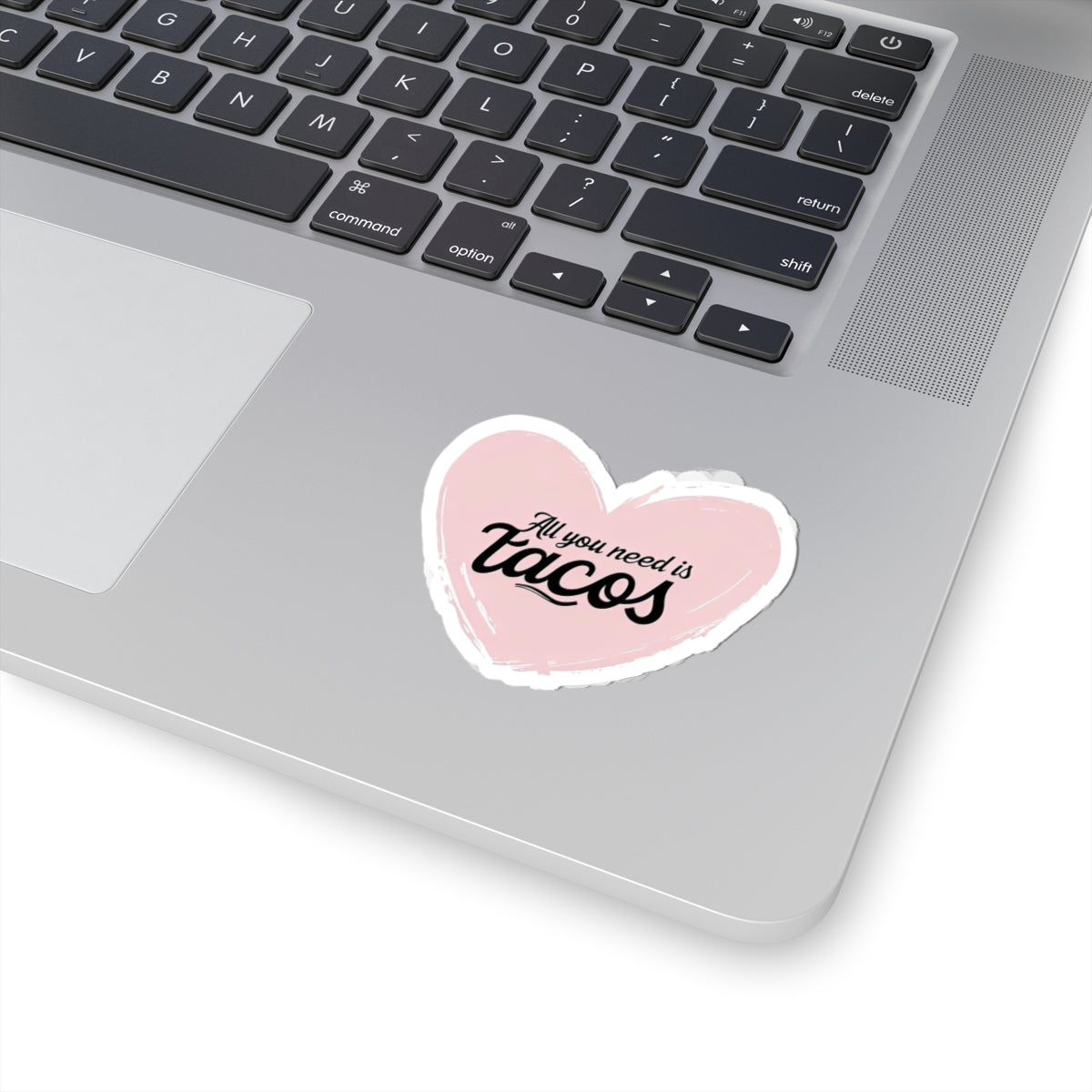 All You Need Is Tacos Stickers | Cute Heart-Shaped Vinyl Stickers for Food Lovers, Taco Tuesday Decor, Gift for Friends, Fun Laptop