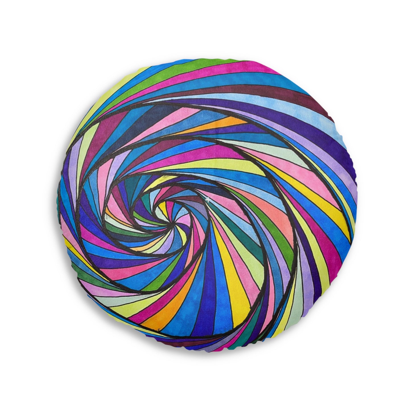 Tufted Floor Pillow, Round