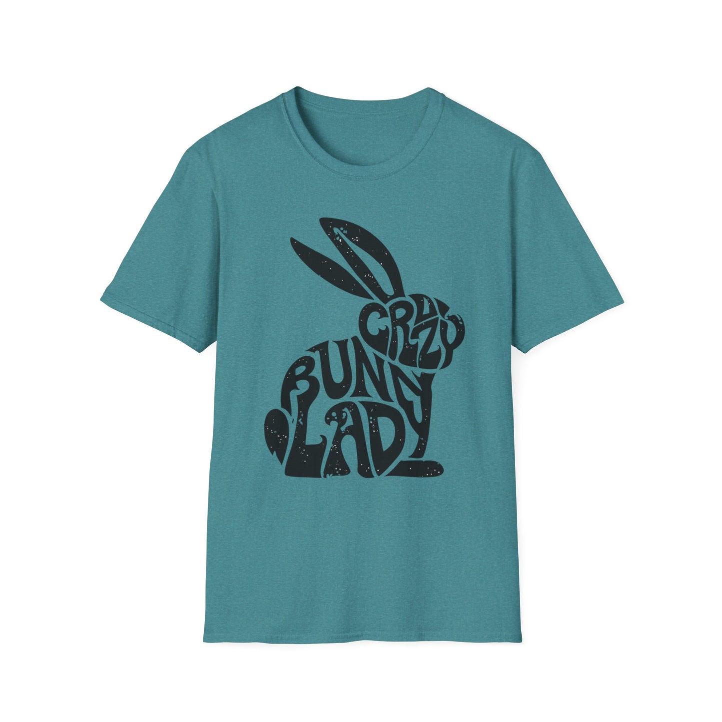 Crazy Bunny Lady T-Shirt - Funny Quote - Cute Bunny Lover Tee, Unisex Softstyle Shirt, Rabbit Graphic Tee, Animal Lover Gift, Bunny Mom