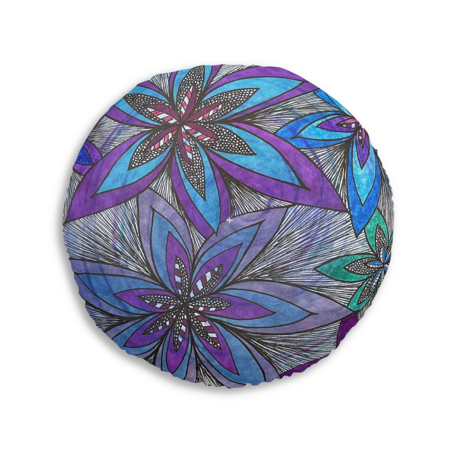 Tufted Floor Pillow, Round