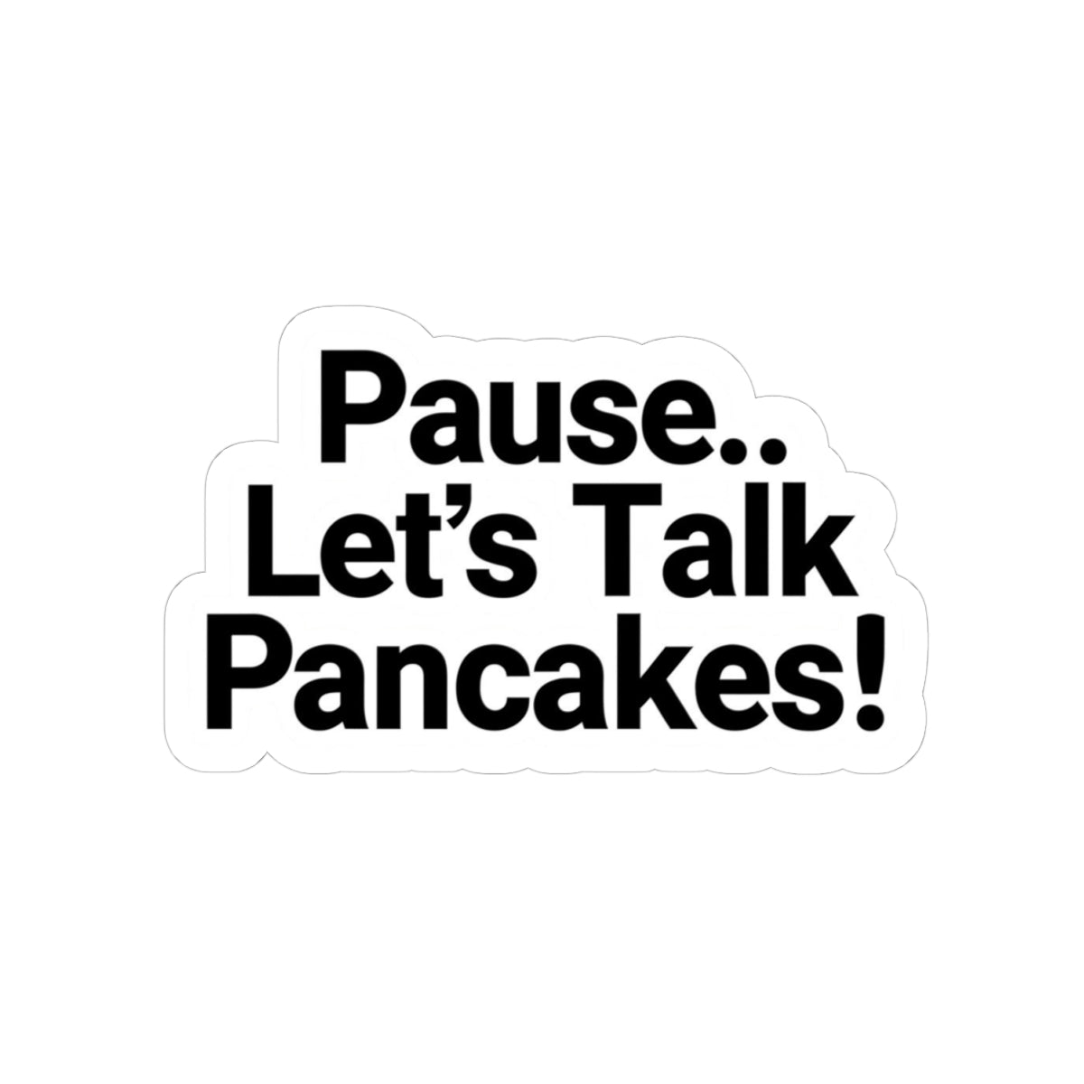 Fun Pancake Kiss-Cut Stickers for Food Lovers, Great for Laptops, Notebooks, Gifts, Home Decor, Kitchen