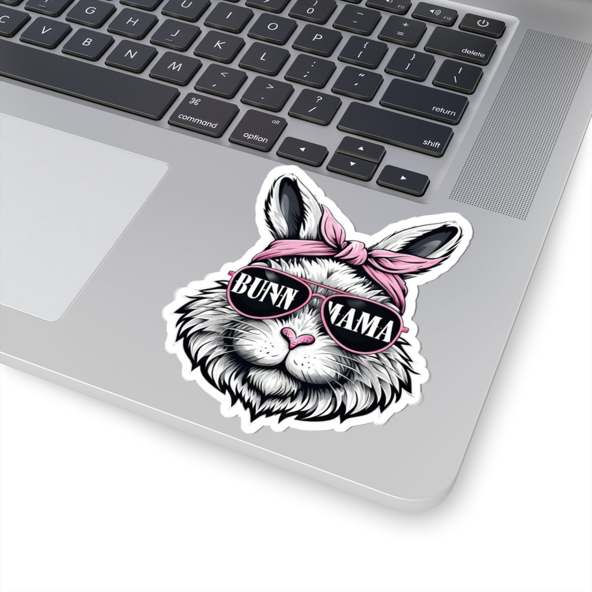 Trendy Bunn Mama Kiss-Cut Stickers, Cute Bunny Decor, Laptop Sticker, Gift for Bunny Lovers, Fun Home Decor, Easter Gift