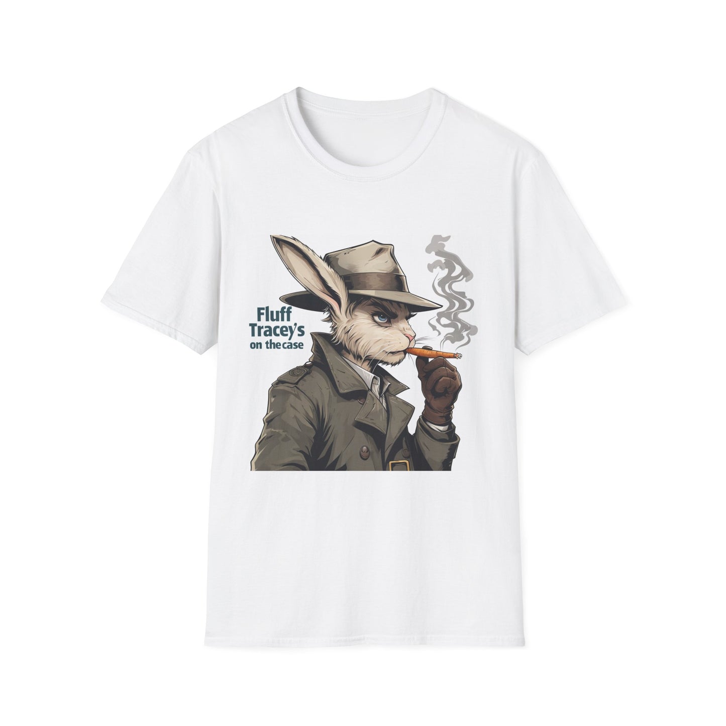 Funny Bunny Unisex Softstyle T-Shirt, Bun Tracy Saying, Humorous Tee, Cute Rabbit Shirt, Comical Top