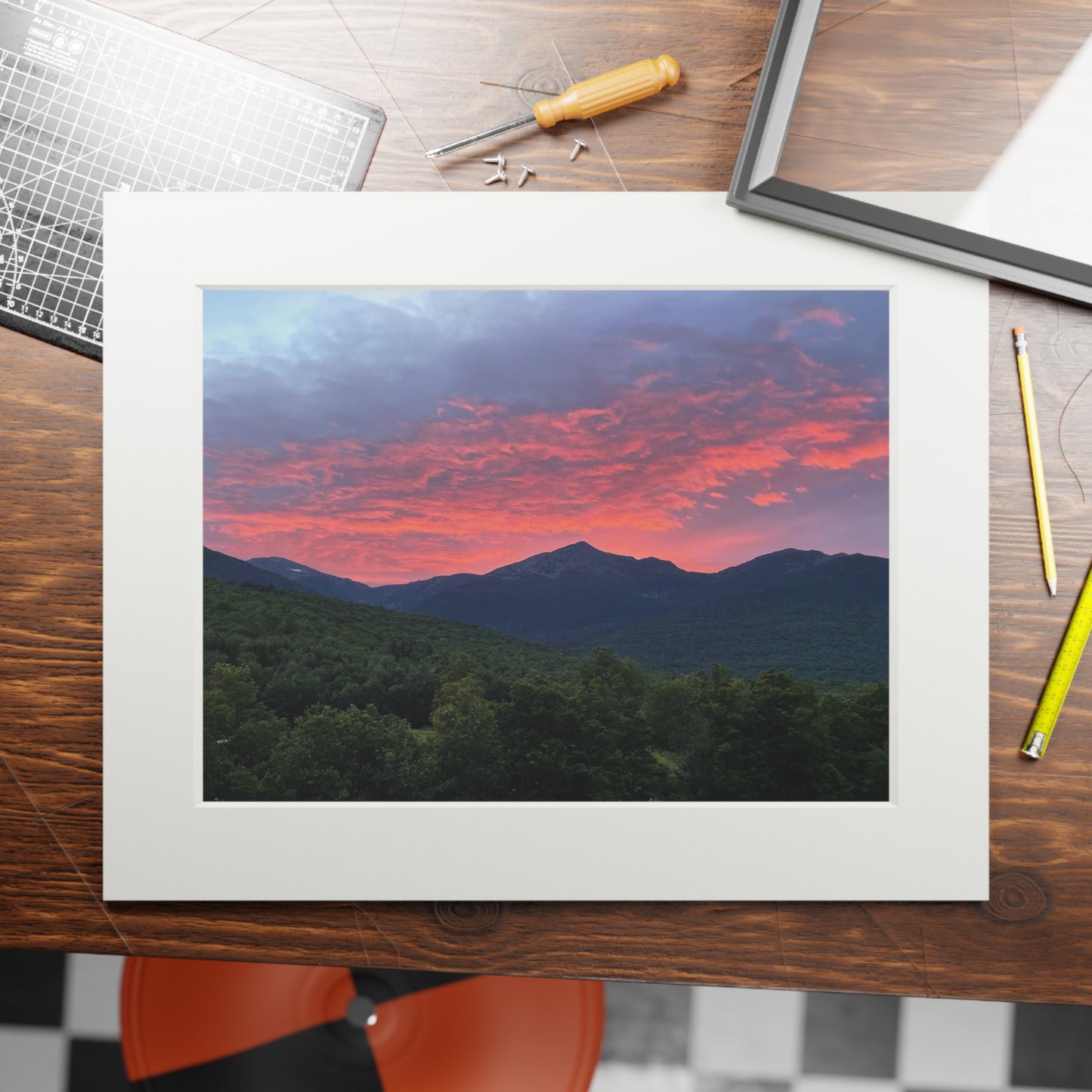 Sunset White mountains NH