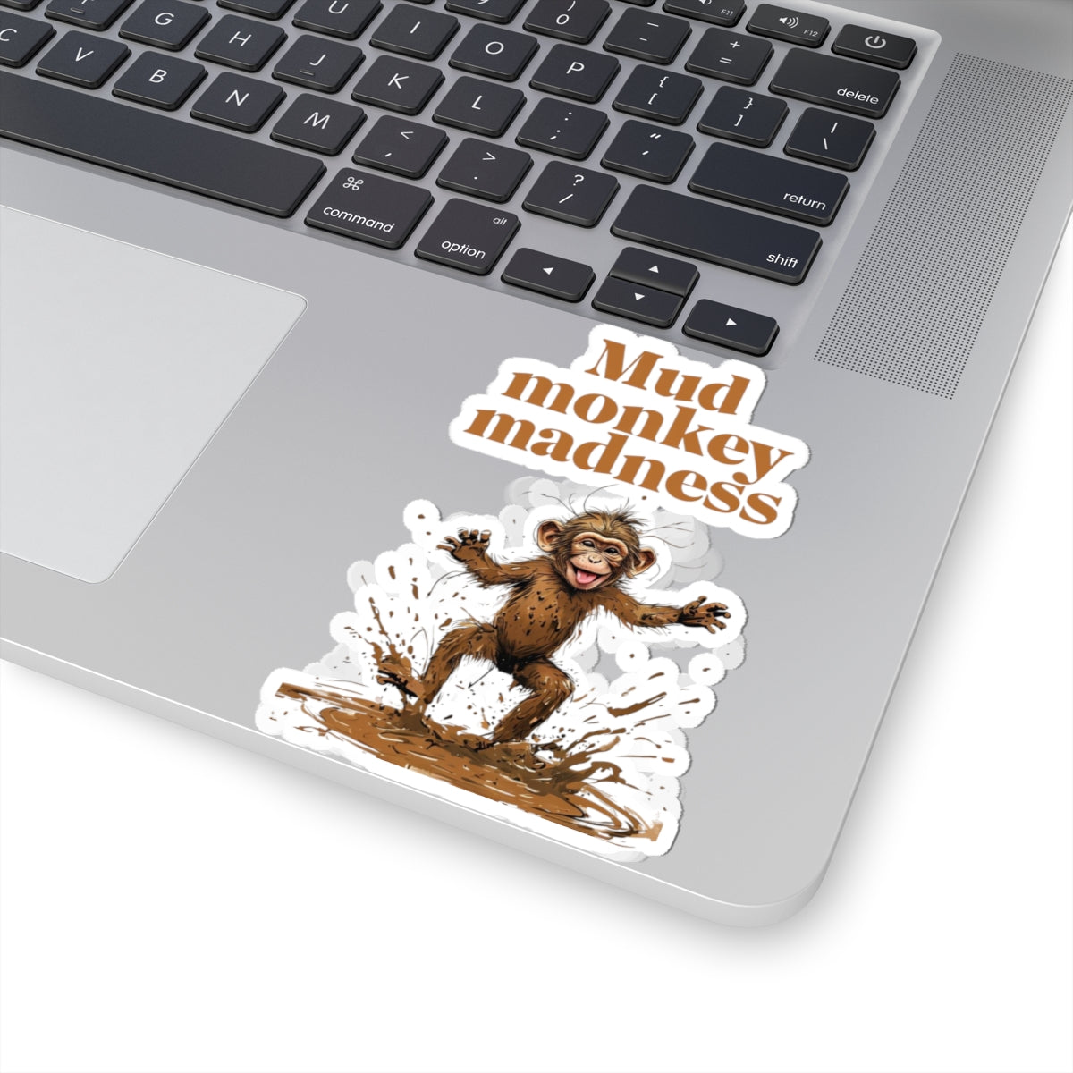 Mud Monkey Madness Stickers - Fun, Playful Decals for Kids, Laptop, Water Bottles, Gifts, Home Decor