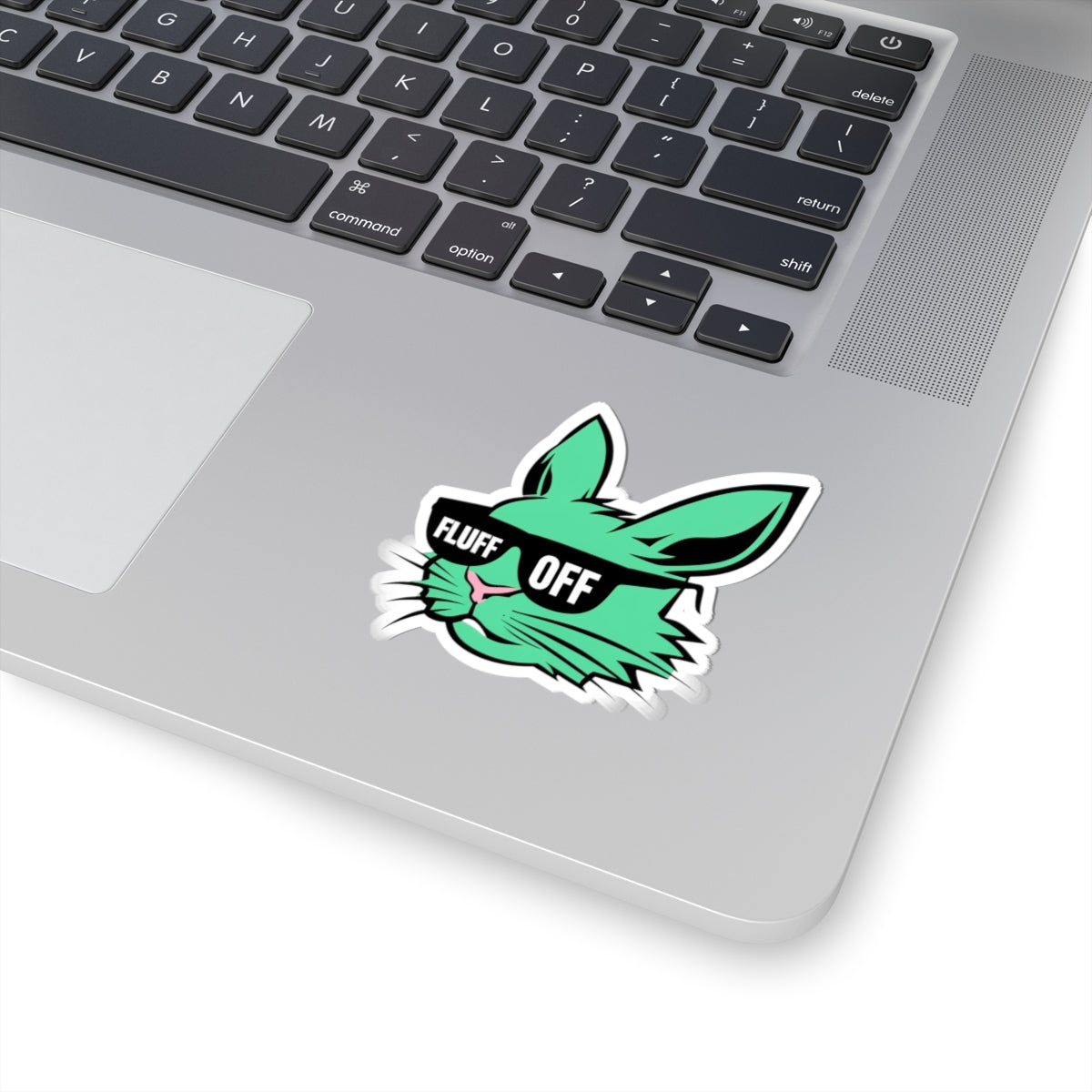 Cool Fluff Off Rabbit Stickers | Trendy Laptop Decals, Aesthetic Gifts, Funny Stickers for Teens, Unique Art for Easter, Party Decor