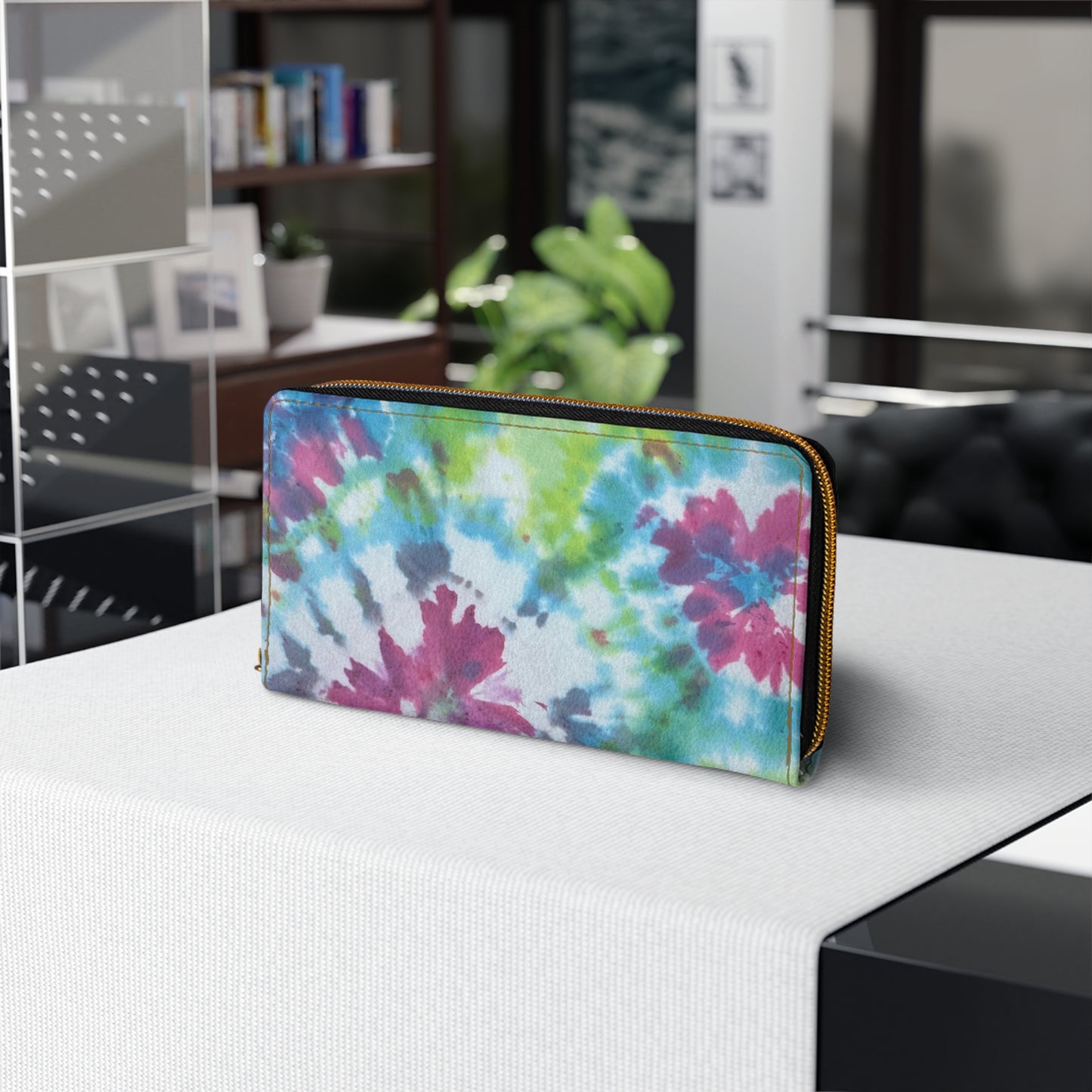 Tye dye print Zipper Wallet