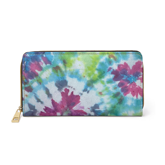 Tye dye print Zipper Wallet