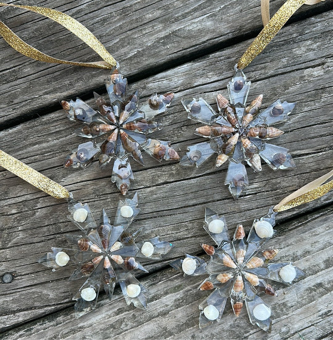 Seashell snowflakes