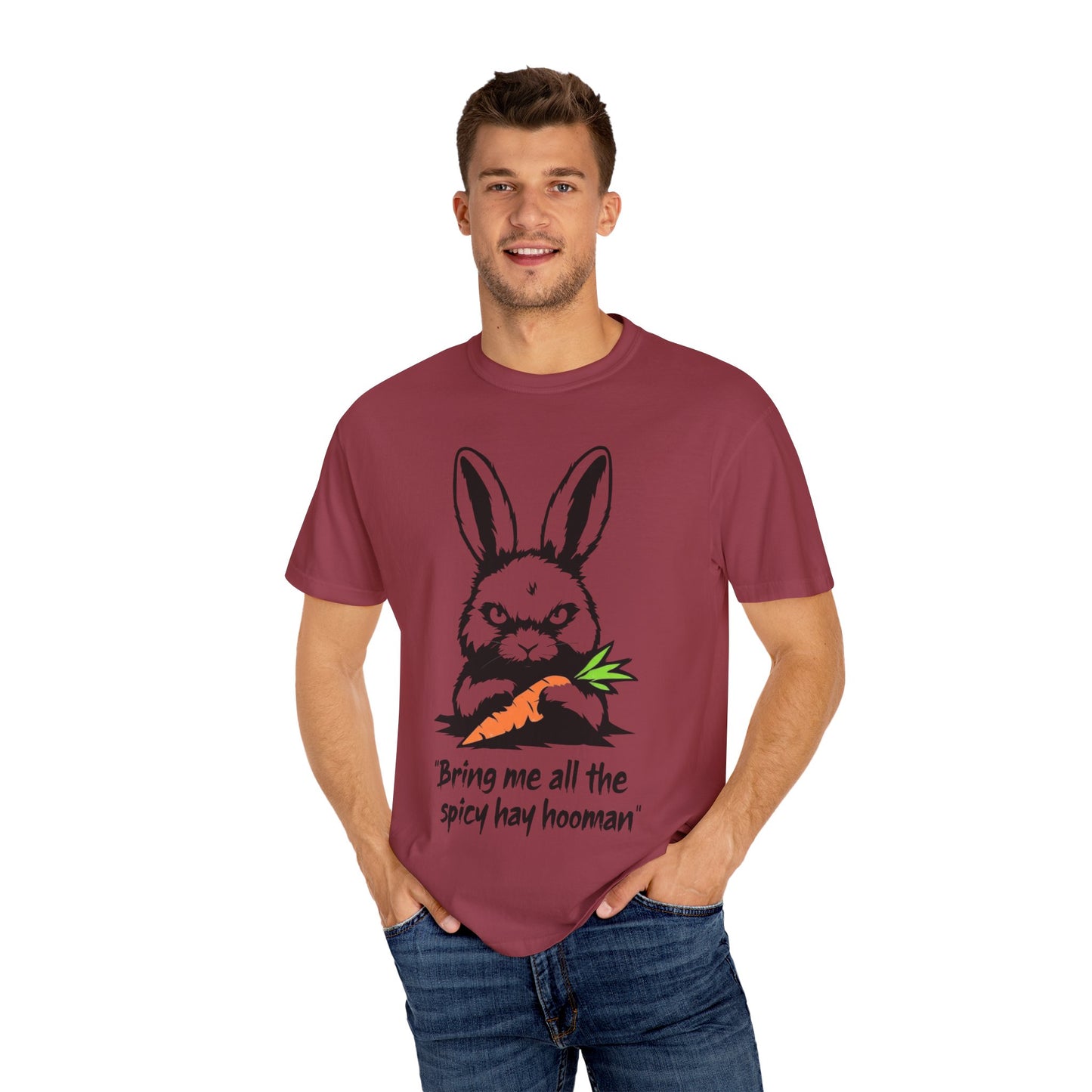 Funny Bunny Unisex T-shirt, Evil Rabbit Tee, Bunny Lover Gift, Rabbit Graphic Shirt, Animal Theme Top