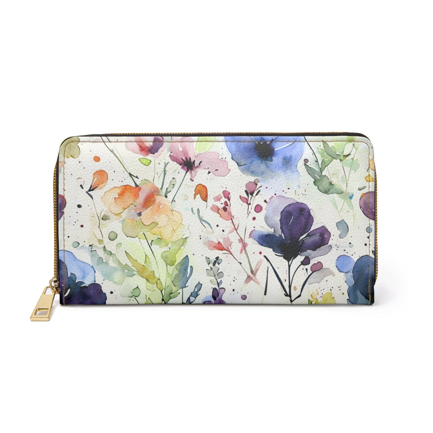 Zipper Wallet - Whimsical Floral Spring Design