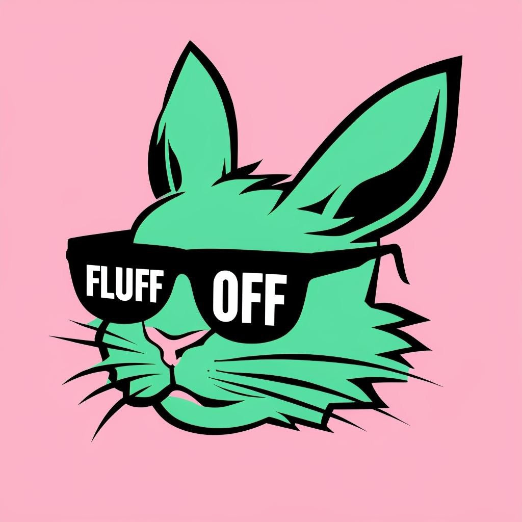 Fluff off bunny digital download bunny humor