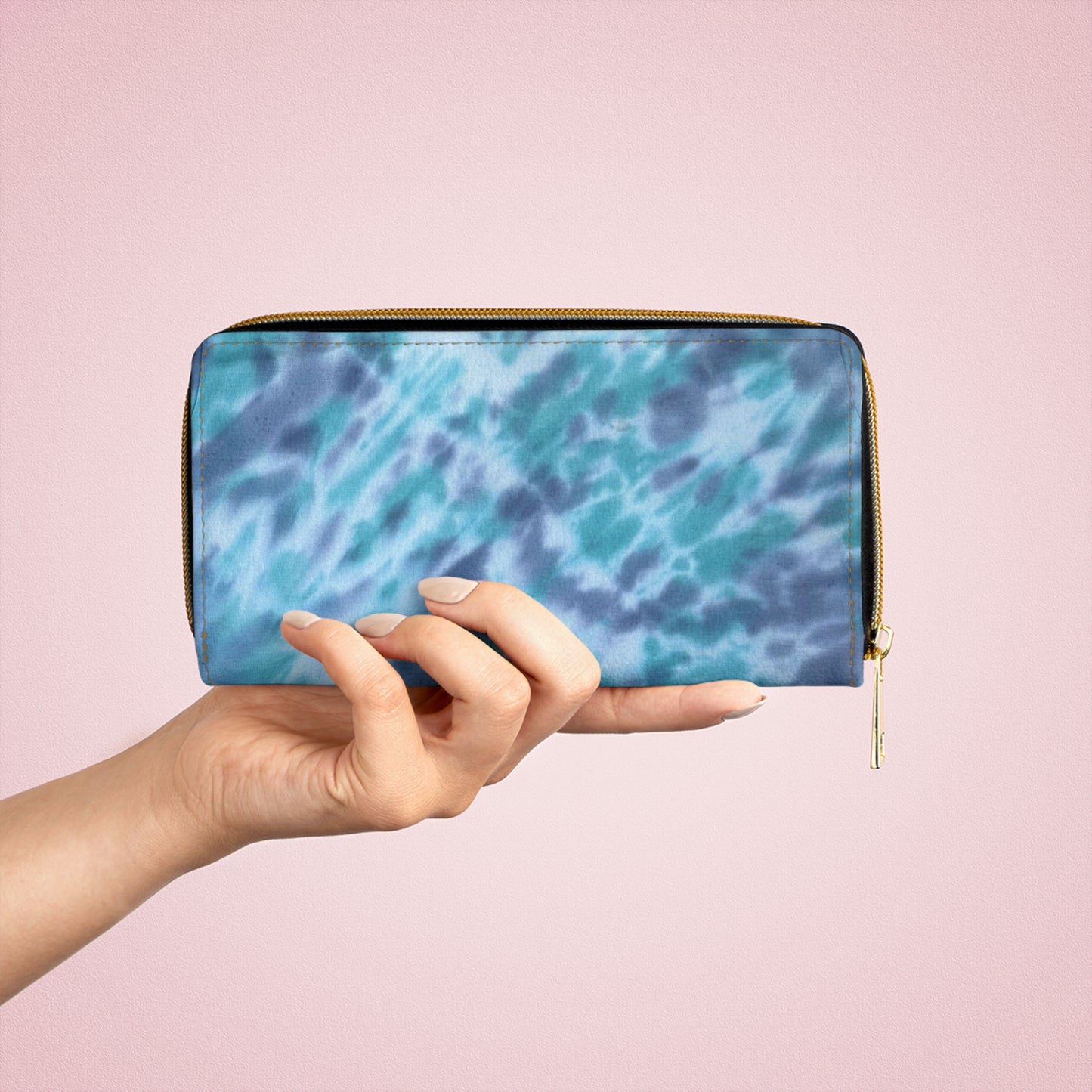 Tye dye print Zipper Wallet