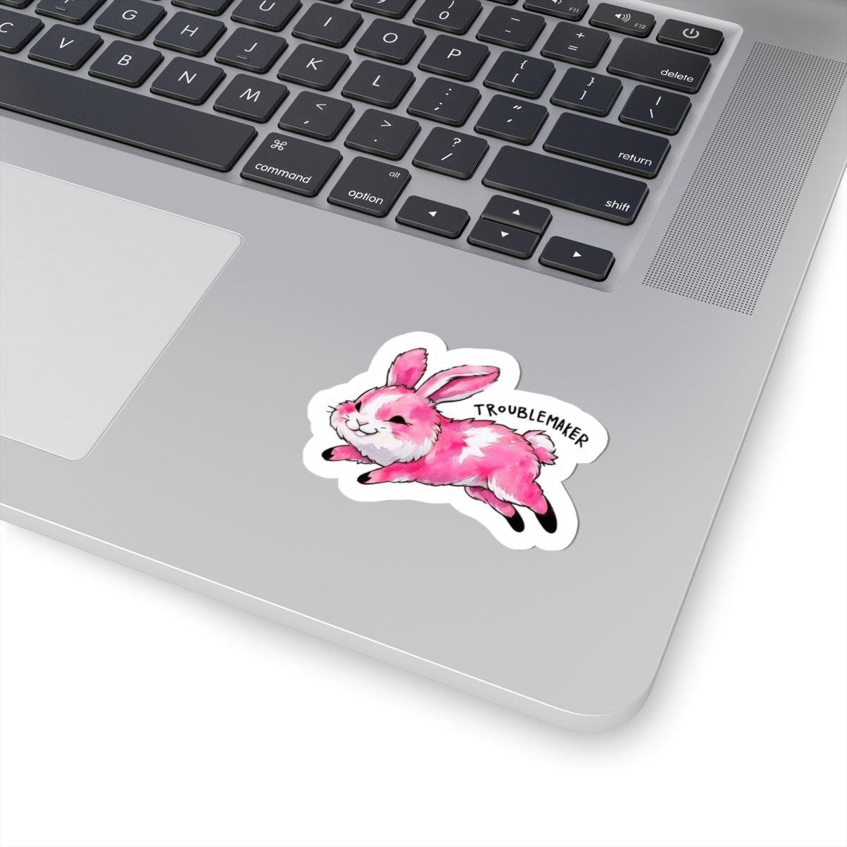 Funny Troublemaker Bunny Kiss-Cut Stickers for Laptops, Water Bottles, Journals, Decals, Scrapbooking