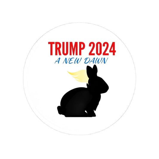 Trump 2024 Kiss-Cut Stickers - A New Dawn, Political Decal, Campaign Stickers, Laptop Accessories, Gift for Supporters, Party Decor