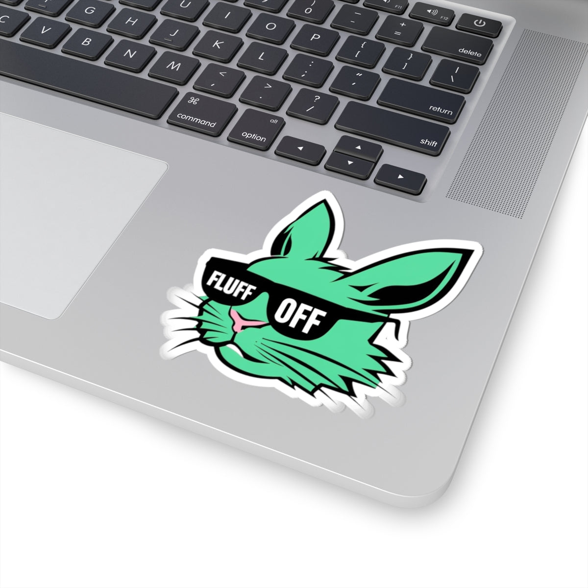Cool Fluff Off Rabbit Stickers | Trendy Laptop Decals, Aesthetic Gifts, Funny Stickers for Teens, Unique Art for Easter, Party Decor