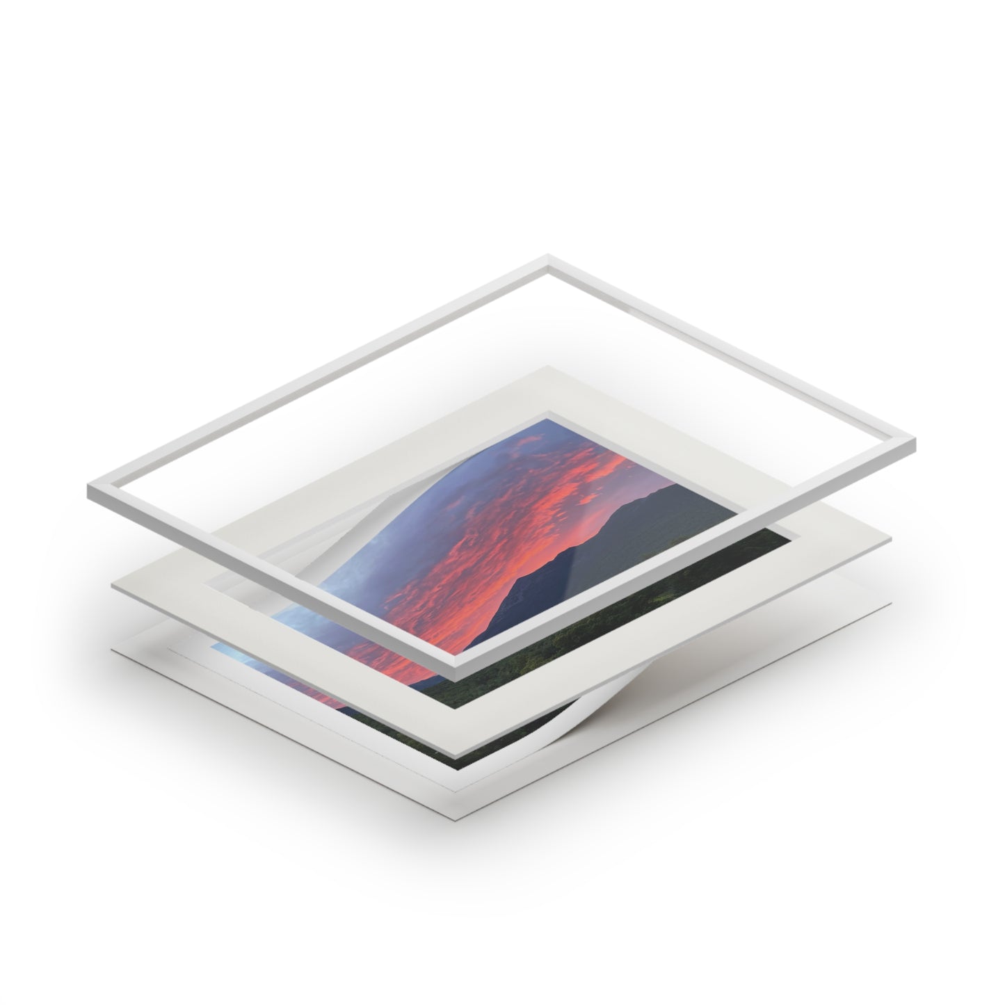 Sunset White mountains NH