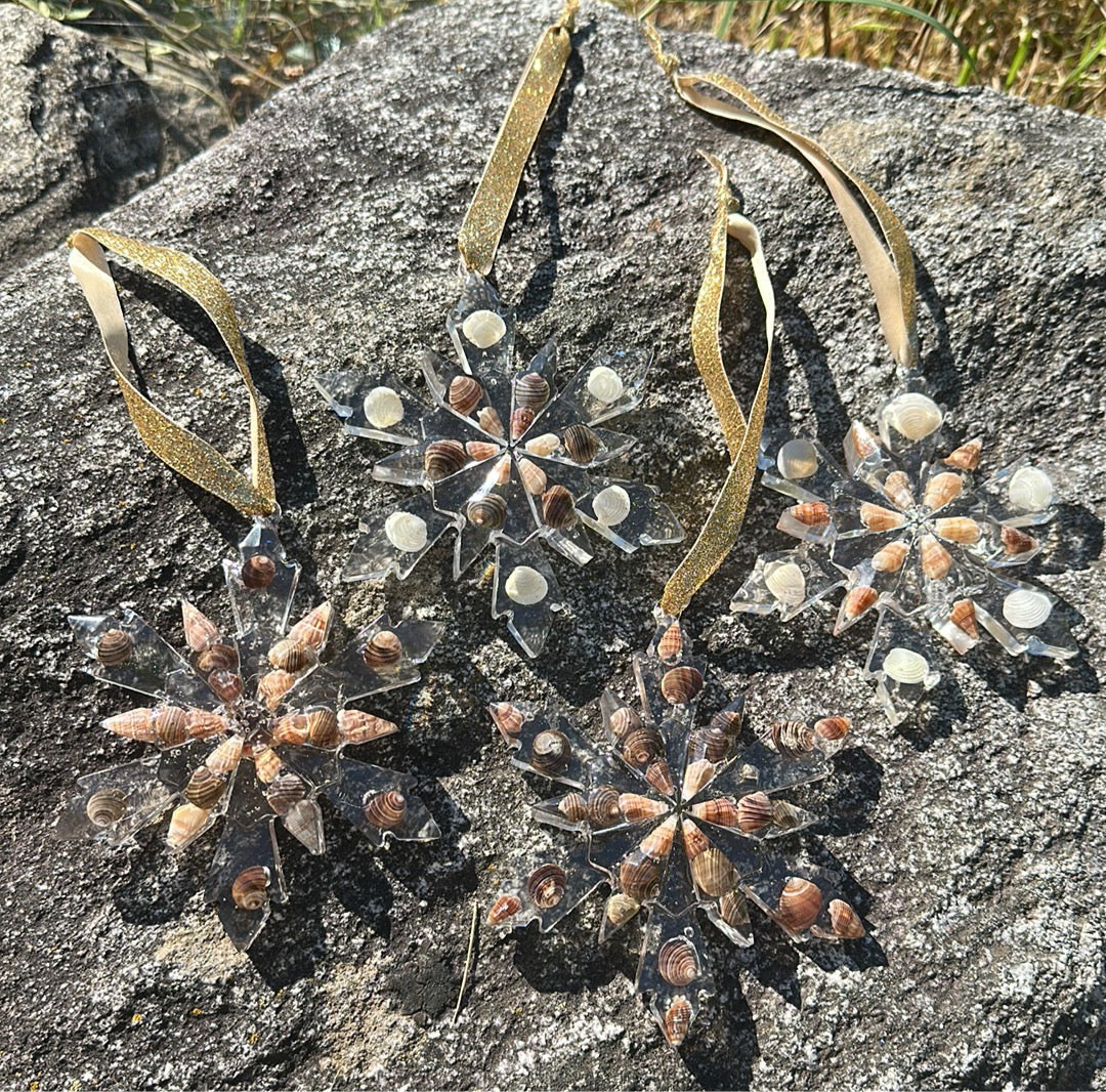 Seashell snowflakes