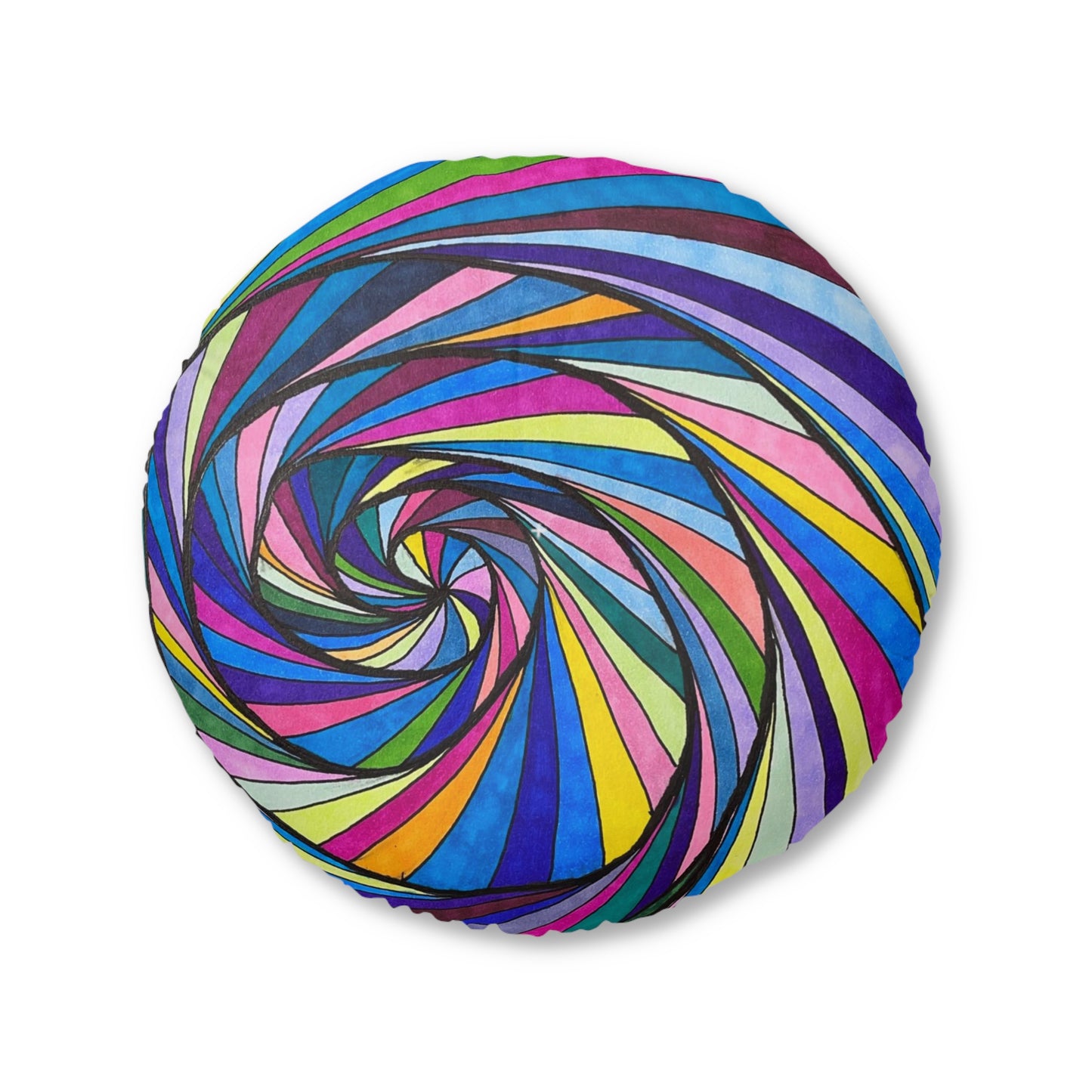 Tufted Floor Pillow, Round