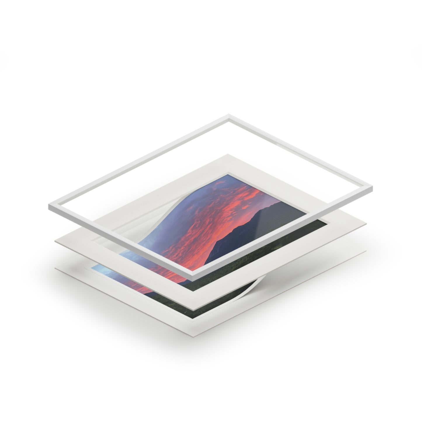 Sunset White mountains NH