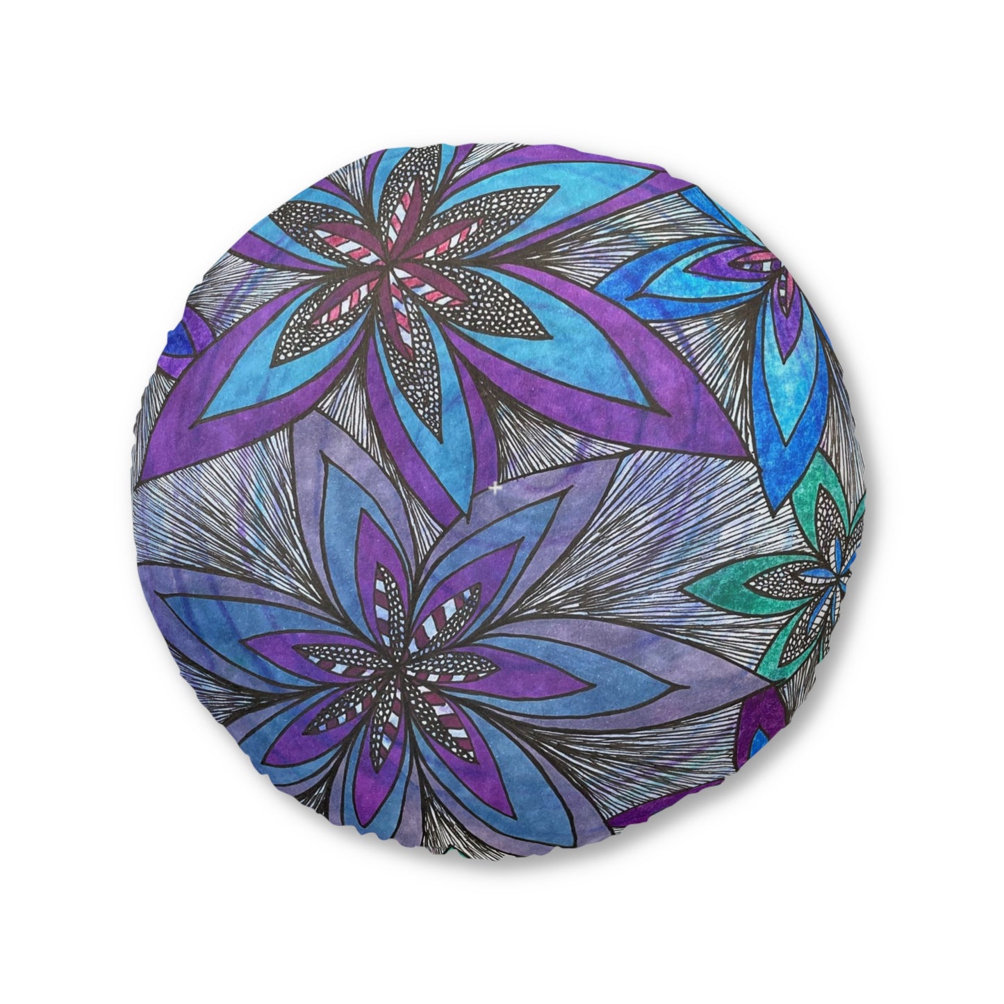 Tufted Floor Pillow, Round