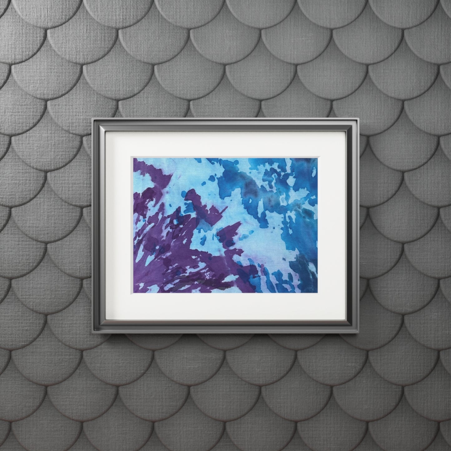 Blue & purple tye dye print