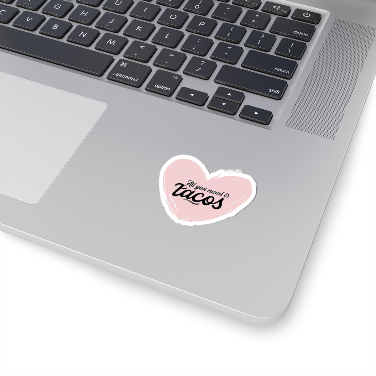 All You Need Is Tacos Stickers | Cute Heart-Shaped Vinyl Stickers for Food Lovers, Taco Tuesday Decor, Gift for Friends, Fun Laptop