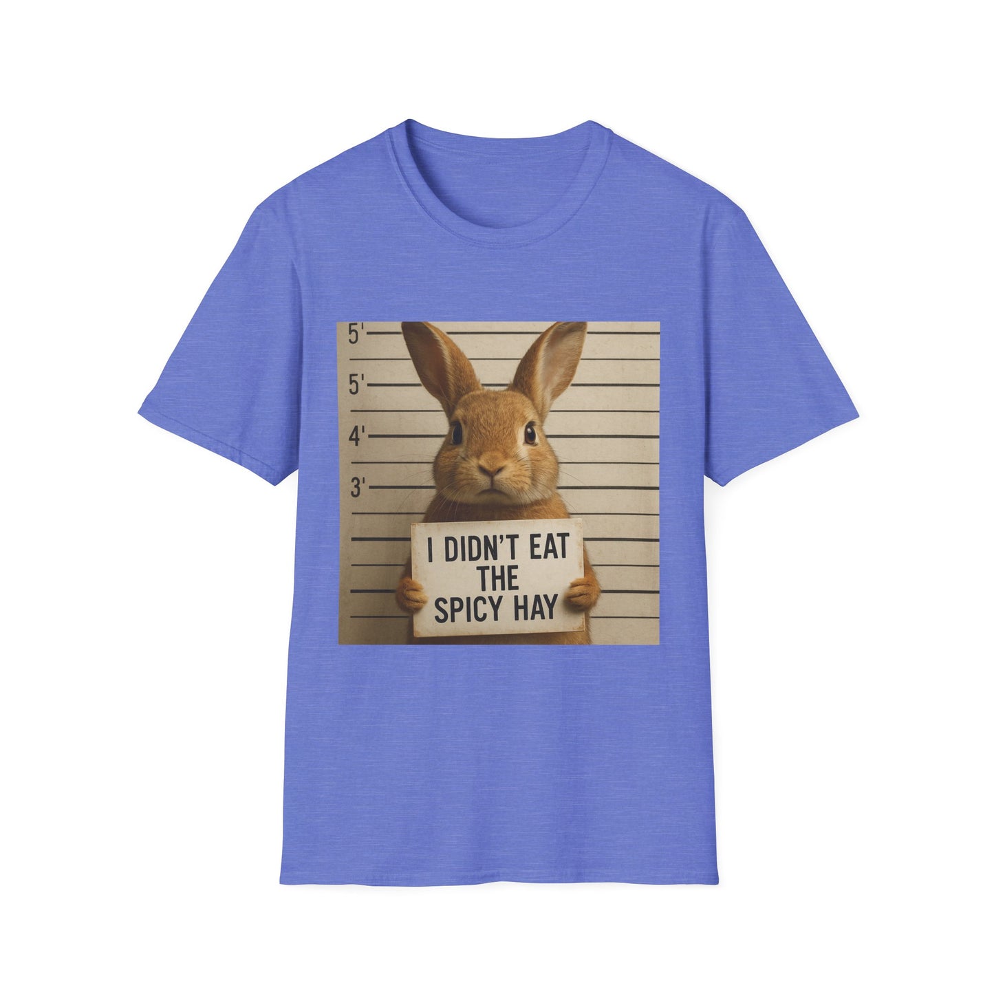 Funny Bunny Graphic Tee, Rabbit Lover Shirt, Cute Unisex Softstyle T-Shirt, Easter Gift for Him or Her, Animal Print Tee, Funny Bunny Rabbit