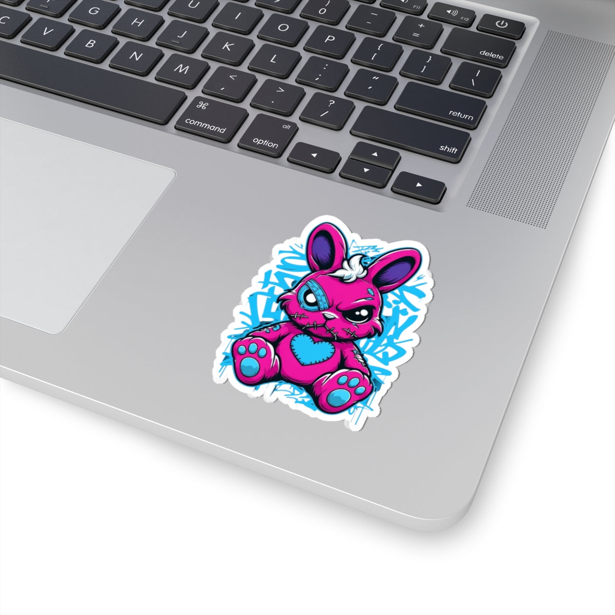Cute Graffiti Bunny Kiss-Cut Stickers, Perfect for Laptop Decor, Halloween, Gift for Kids, Wall Art, Scrapbooking