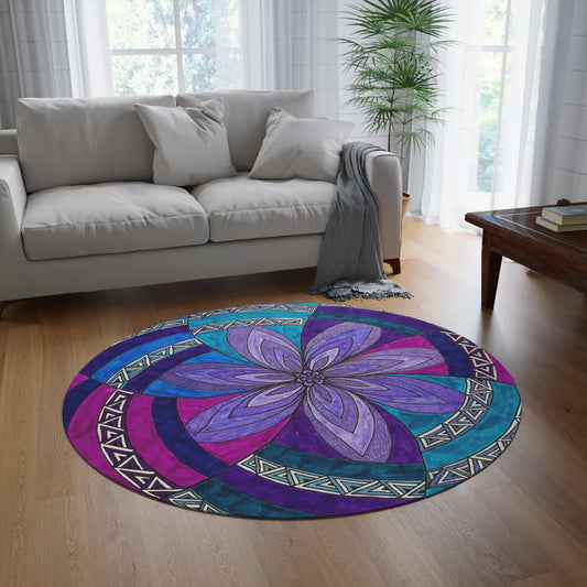 Flower Round Rug